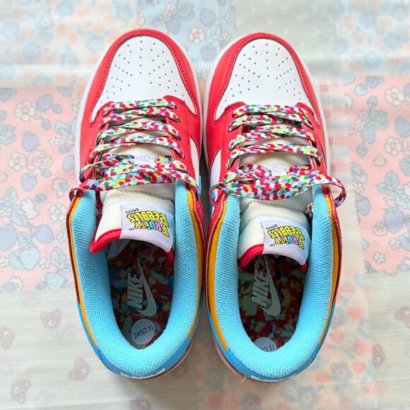 Nike X Lebron James Dunk Low Fruity Pebbles Sneakers - Picture 2 of 10